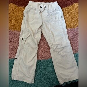 Vintage Gap Khaki Roll-Tab Cargo size 5 girl